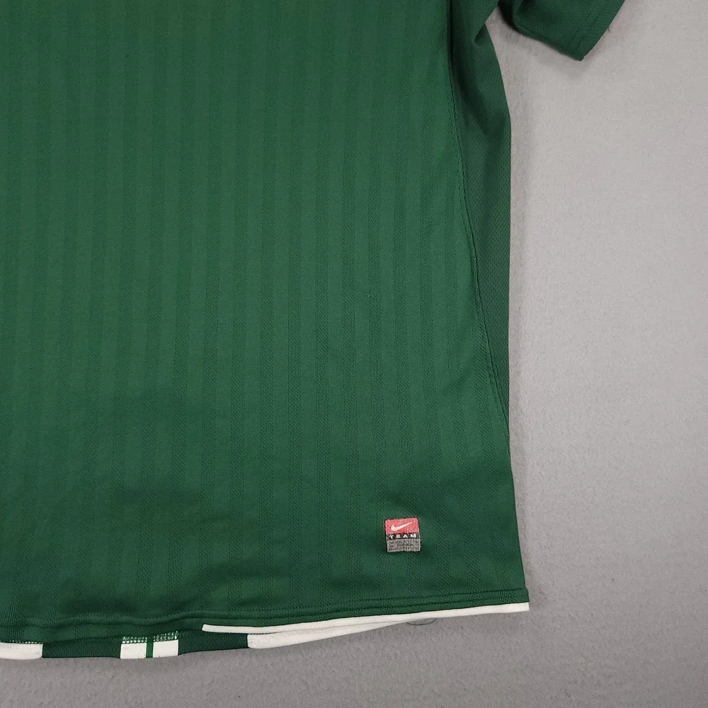 Vintage Y2k Nike Team Soccer Jersey Green White L Blokecore Euro - Picture 8 of 13